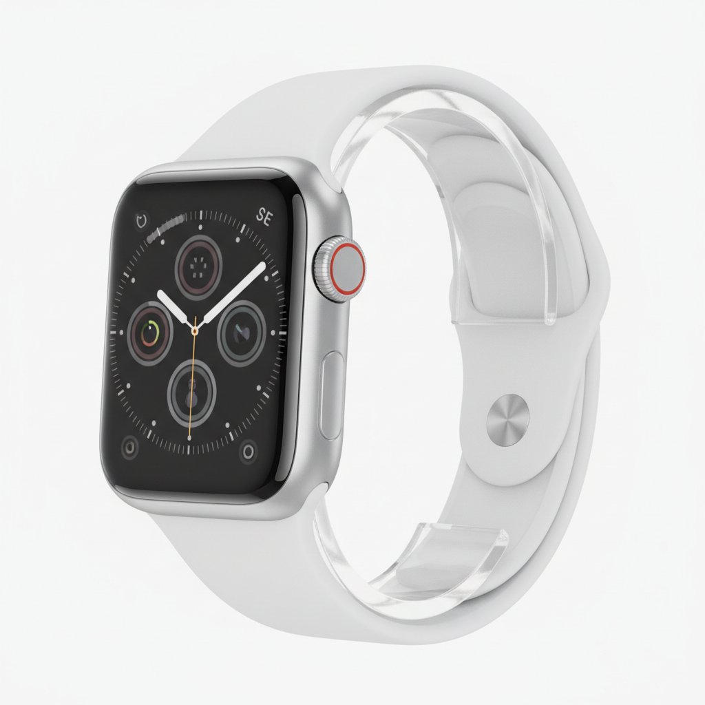Apple Watch SE 2 Silver Angle